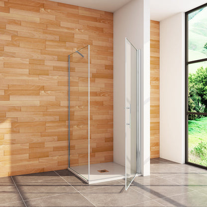 ozean Duschkabine 100x80 Drehtür Seitenwand cm für badezimmer