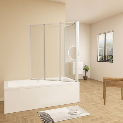 ozean Duschkabine 120 Badewannenaufsätz mit Seitenwand 80 cm