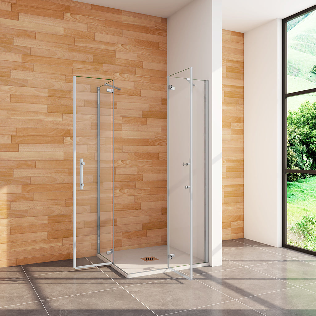 ozean Duschkabine 120x90 Eckdusche Drehtür cm für badezimmer