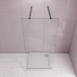 ozean Duschkabine 37.7cm Walk In Glaswand 2xStabilisator badezimmer ideen
