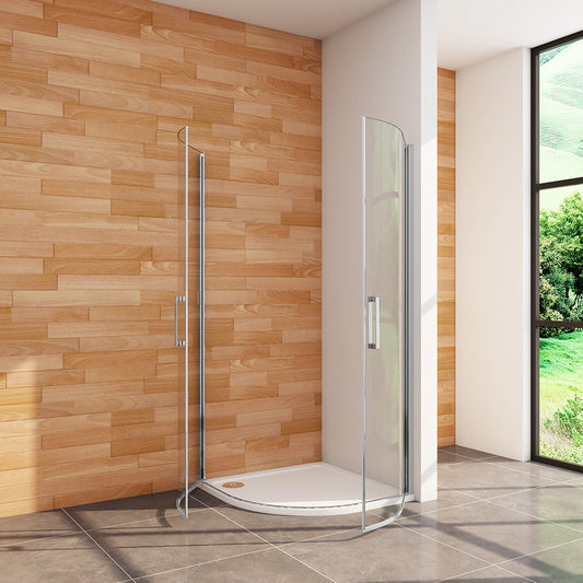 ozean Duschkabine 80X80 Runddusche Drehtür Duschtasse cm