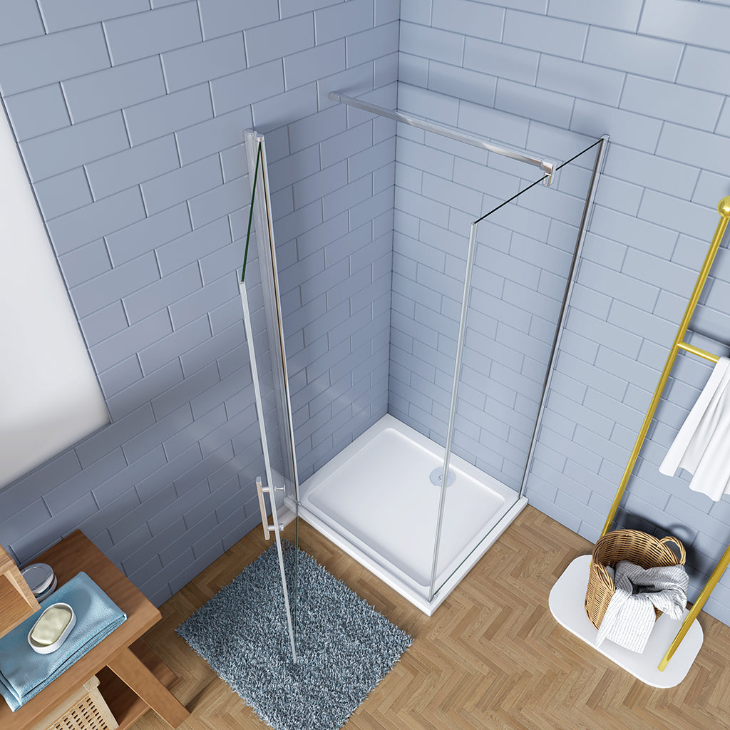 ozean Duschkabine 90x100 Drehtür Seitenwand Duschtasse cm für badezimmer