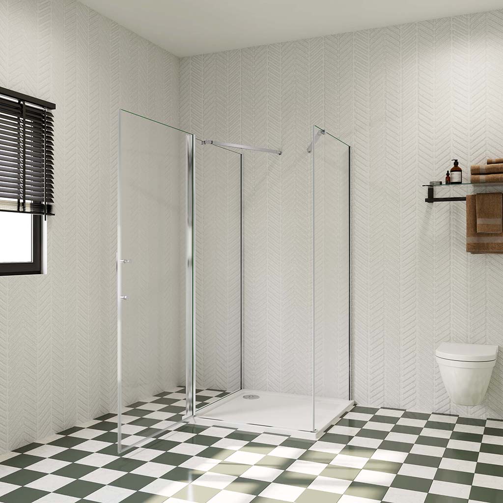 ozean Duschkabine 90x70 U-Form Drehtür Dusche cm badezimmer ideen