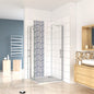 ozean Duschkabine 90x76 Eckdusche Drehtür Duschwanne cm für badezimmer