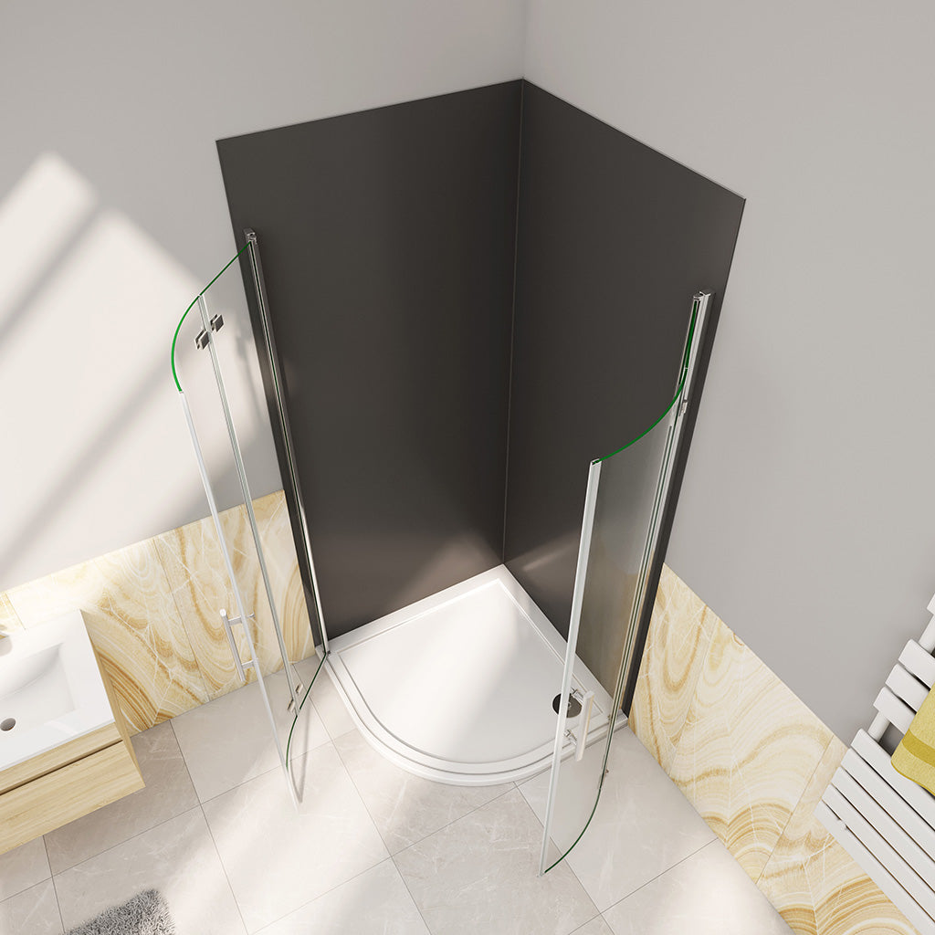 ozean Duschkabine 90x90 Falttür Runddusche Eckeinstieg cm für badezimmer