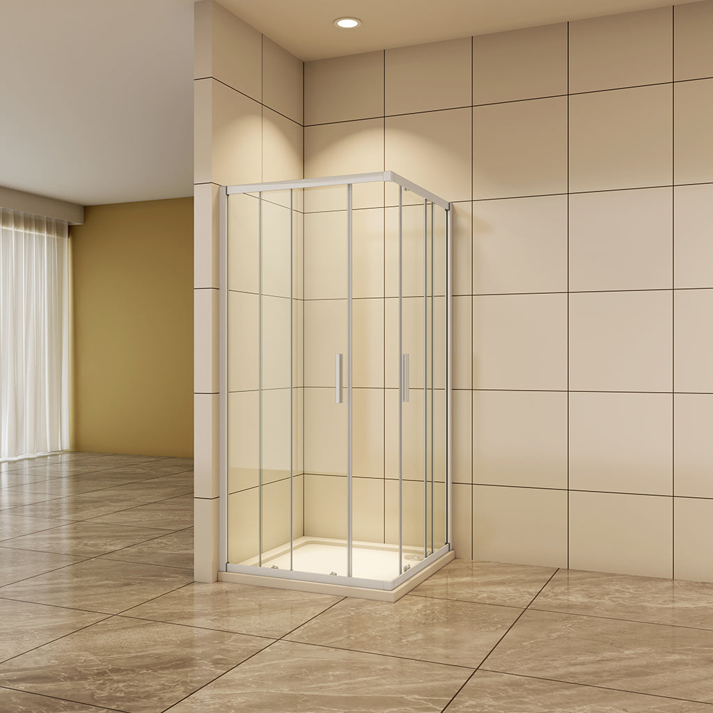 ozean Eck Duschkabine 100x80 Eckeinstieg Schiebetür Duschtasse cm für badezimmer