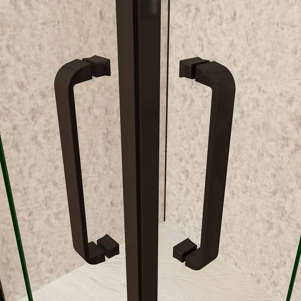 ozean Eckeinstieg 100x90 drehtür glas Duschrückwänd cm badezimmer ideen