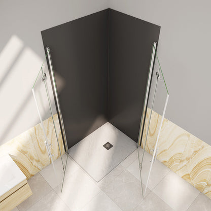 ozean Glasdusche 100x100 Falttür Eckeinstieg cm für badezimmer