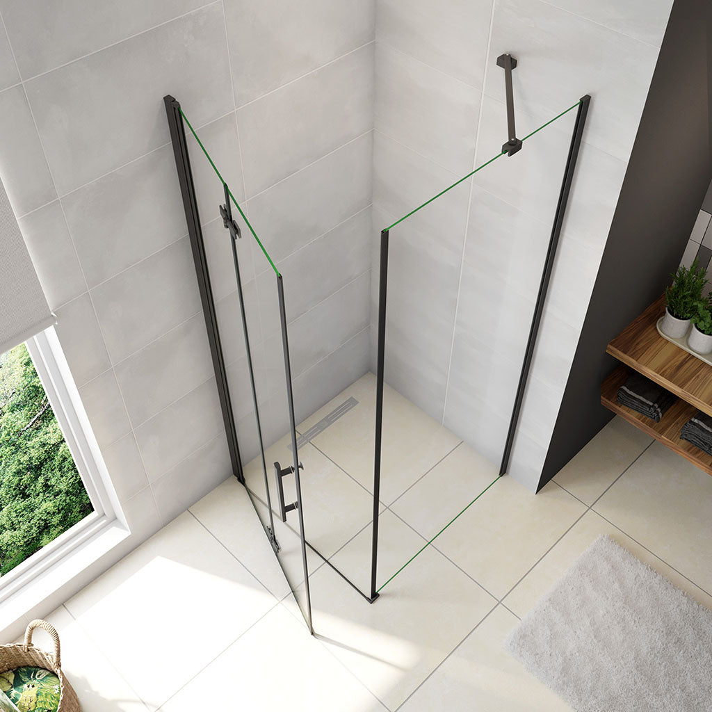 ozean Glasdusche 120x100 Falttür Seitenwand cm badezimmer ideen