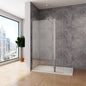 ozean Glasdusche 50 Walk in glaswand mit beweglichem Seitenteil cm für badezimmer
