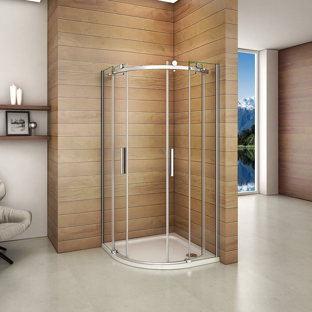 ozean Glasdusche 90X90 Runddusche Schiebetür Eckeinstieg cm badezimmer ideen