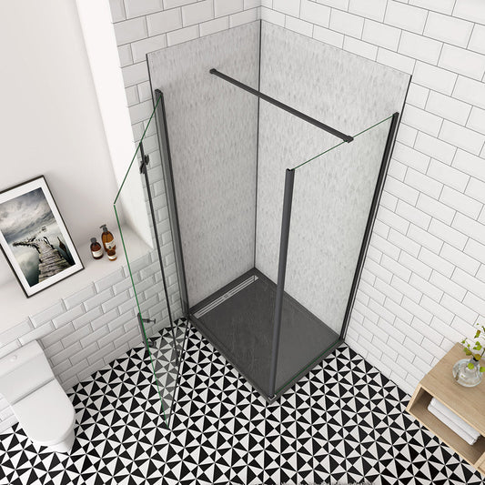 ozean Glasdusche 95x80 Falttür Seitenwand cm badezimmer ideen