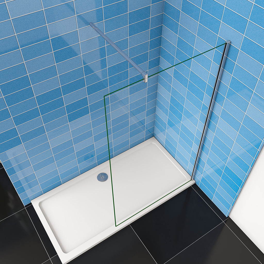 Walk In Duschwand 60 x H.200 cm Duschkabine Glasduschwand 10mm ESG-Glas barrierefreie Begehbare Dusche