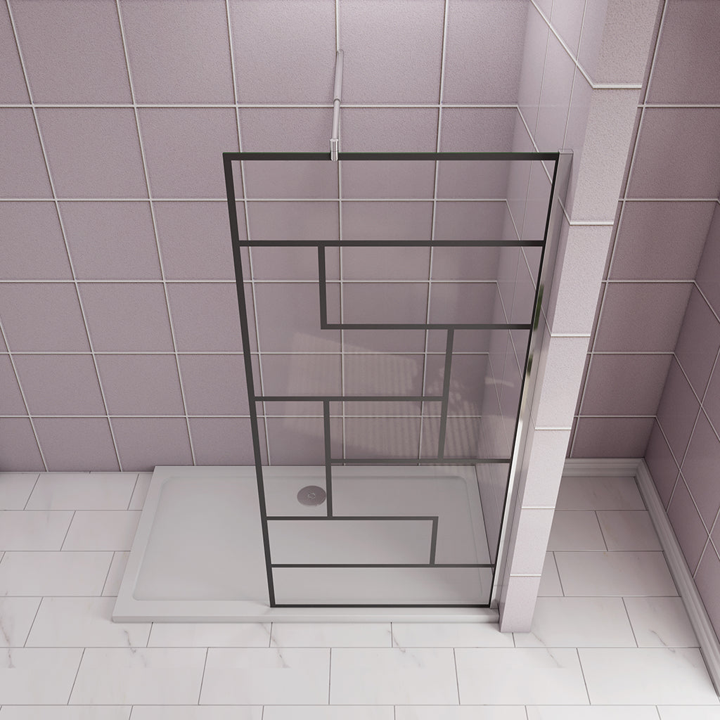 ozean Walk in Duschwand Dusche 80 W8BA123 cm