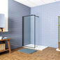 ozean Walk in Duschwänd Schwarz Dusche 100 W10BBK123B cm für badezimmer