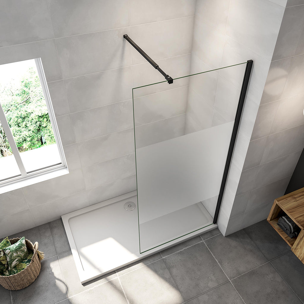 ozean Walk in Duschwand Schwarz Dusche 120 W12FAP084B cm badezimmer ideen