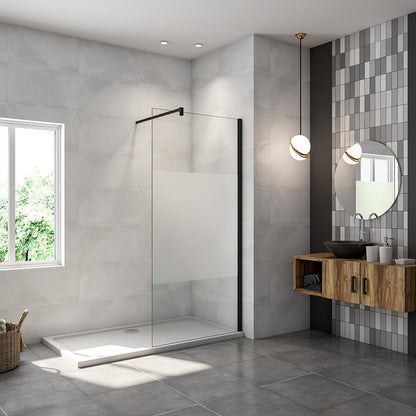 ozean Walk in Duschwand Schwarz Dusche 80 W8FAP131B cm für badezimmer