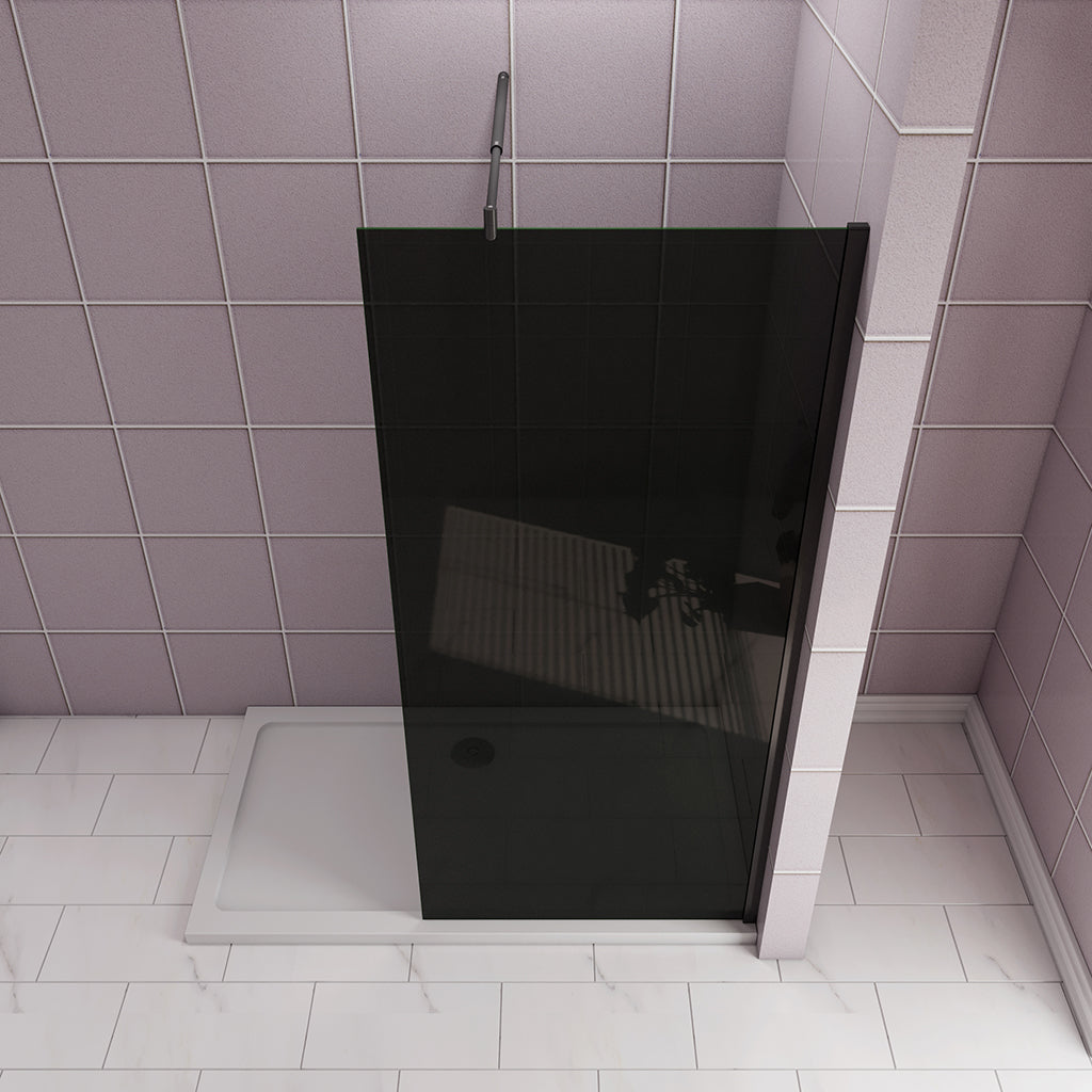 ozean Walk in Duschwand Schwarz Dusche 80 W8GP123B cm für badezimmer