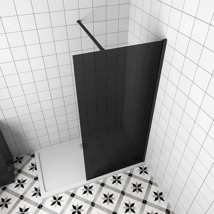 ozean Walk in Duschwänd Schwarz Dusche 80 W8GP129B cm