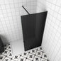 ozean Walk in Duschwänd Schwarz Dusche 80 W8GP129B cm
