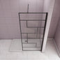 ozean Walk in Duschwand Schwarz Dusche 90 W9BA123B cm
