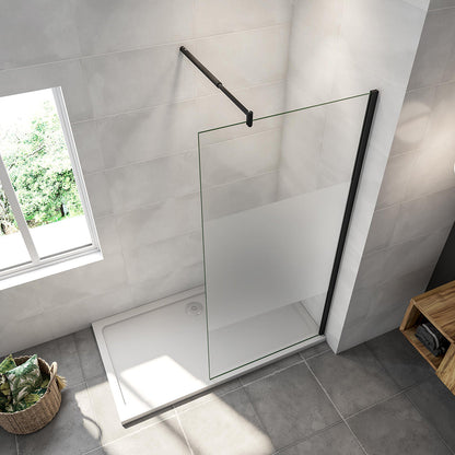 ozean Walk in Duschwänd Schwarz Dusche 90 W9FAP10123B cm für badezimmer