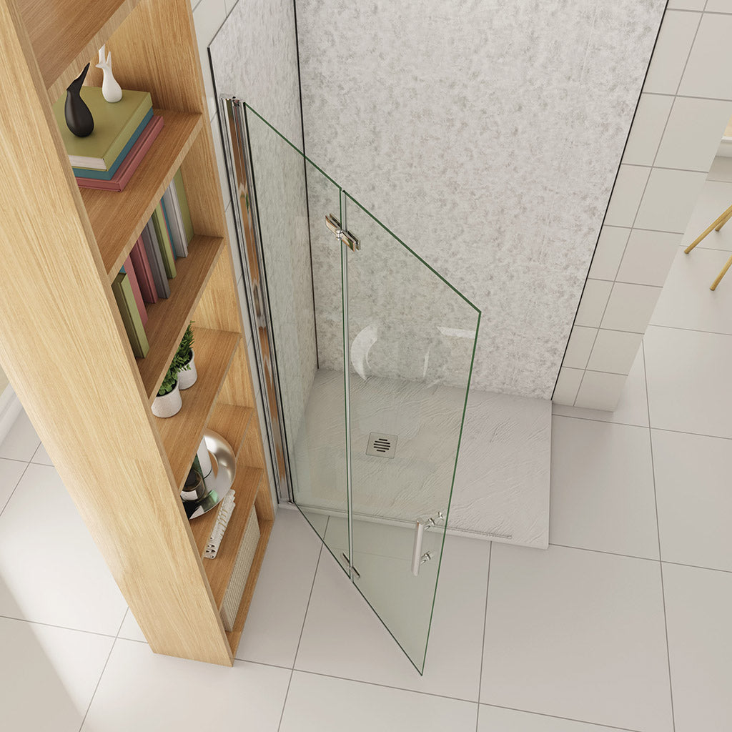 ozean Walk in Falttür Dusche 116 cm für badezimmer
