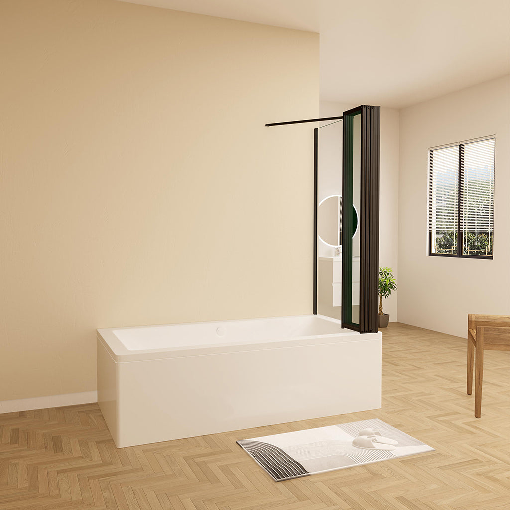 ozean badewannen duschwand faltbar 120x70 H140 cm dusche badezimmer ideen