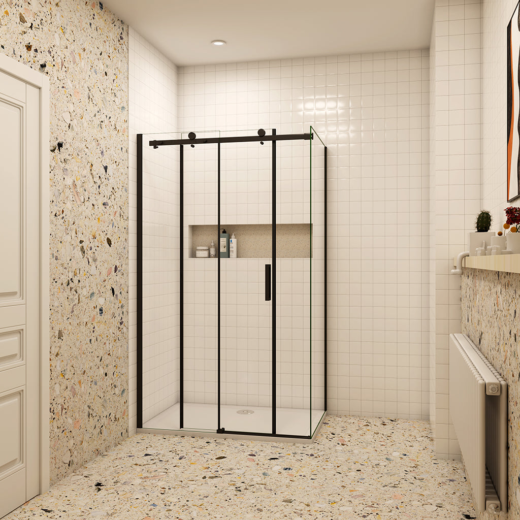 ozean nano glas 140x80 Schiebetür Seitenwand Duschtasse cm für badezimmer