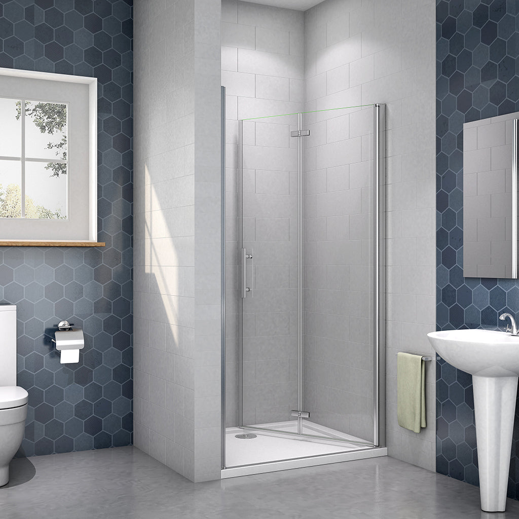 ozean nano glas 80 Falttür Duschtasse 80x76 cm für badezimmer