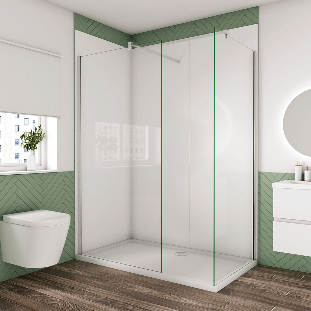 ozeansanitaer 160+120 Walk In Glastrennwande Dusche cm