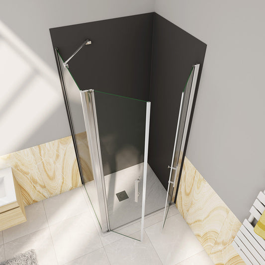 ozeansanitaer 75x80 doppelpendeltüren Seitenwand cm für badezimmer