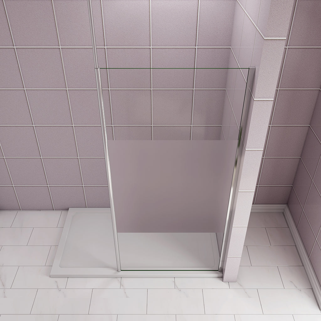 ozeansanitaer Walk in Duschtrennwand Deckenstuetze Dusche 120 cm für badezimmer