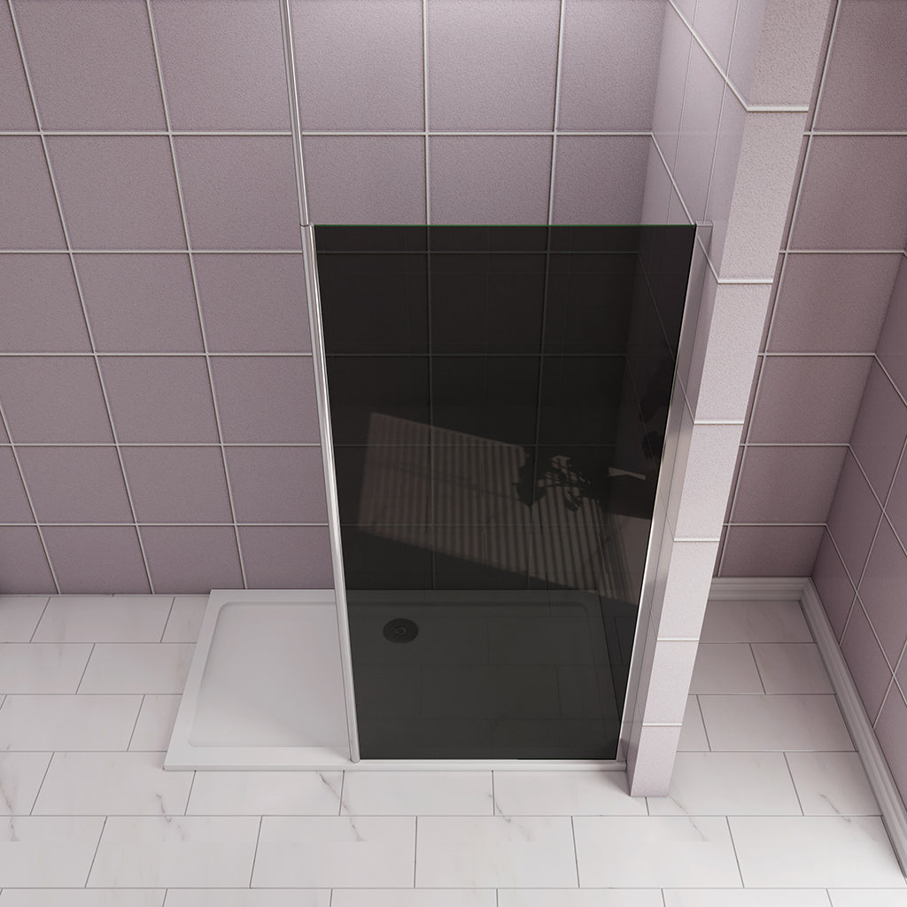 ozeansanitaer Walk in Duschwänd Deckenstuetze Dusche 80 cm für badezimmer