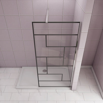 ozeansanitaer Walk in Duschwand Dusche 140 cm W14BA130 für badezimmer