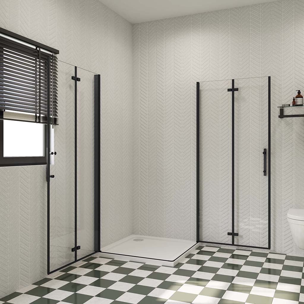 ozeansanitaer nano glas 120x90 Falttür Eckeinstieg Duschtasse cm für badezimmer