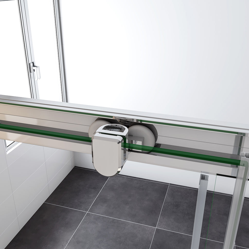 schiebe duschkabine doppelschiebetür dusche 140x70 H190 cm duschbecke ablaufgarnitur badezimmer ideen