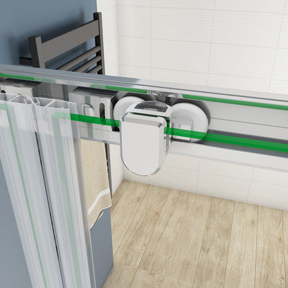 schiebe duschkabine doppelschiebetür dusche 160 H190 cm für badezimmer