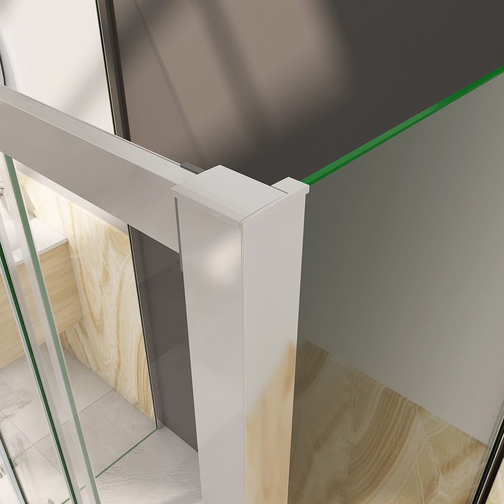 schiebe duschkabine glasschiebetür 140x76 H190 cm badezimmer ideen