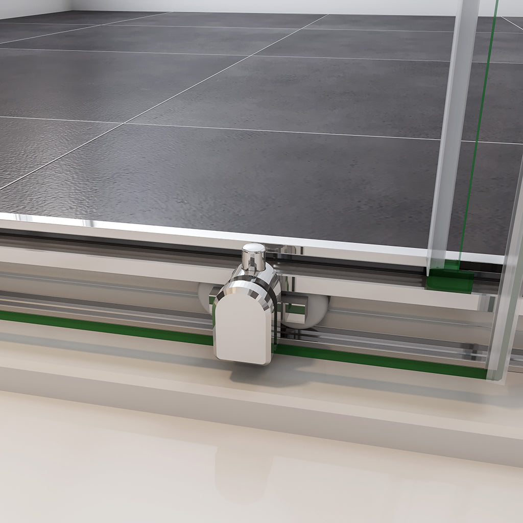 schiebe duschkabine glasschiebetür 160x80 H190 cm duschwanne für badezimmer