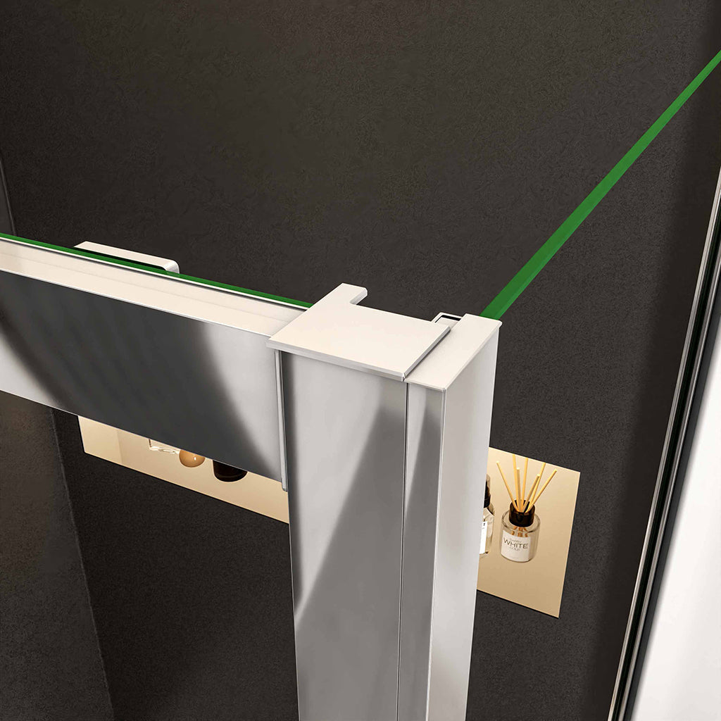 schiebe duschkabine schiebetür 100x90 H190 cm ESG GLAS für badezimmer