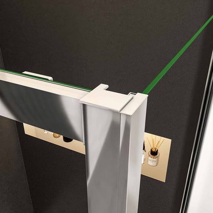 schiebe duschkabine schiebetür 120x80 H190 cm ESG GLAS für badezimmer