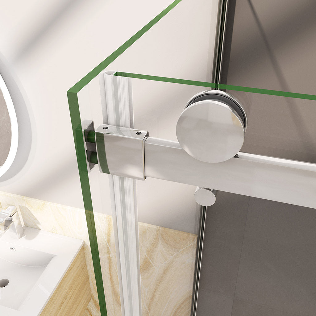 schiebe duschkabine schiebetür dusche 100x80 H195 cm für badezimmer