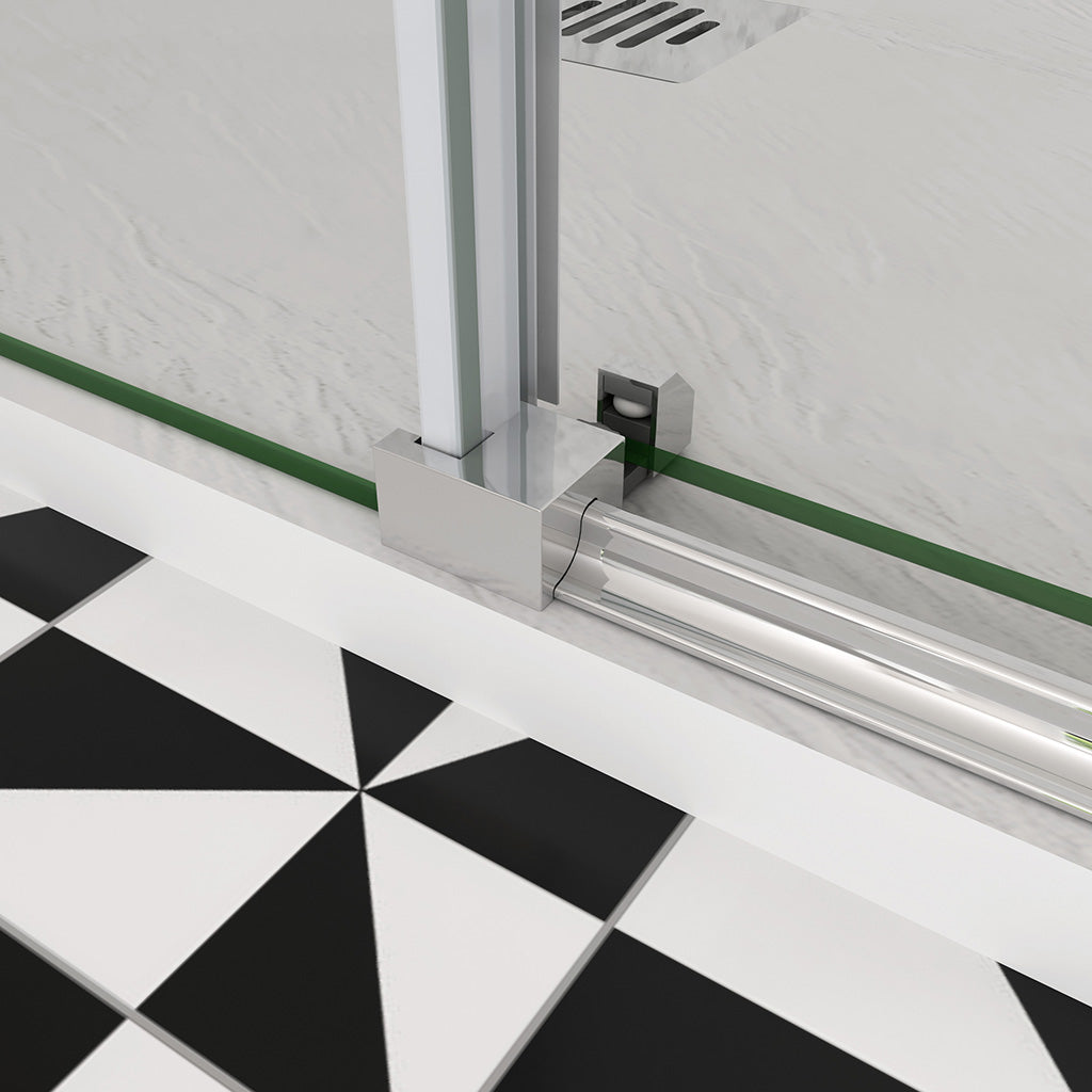 schiebe duschkabine schiebetür dusche 140x100 H195 cm für badezimmer