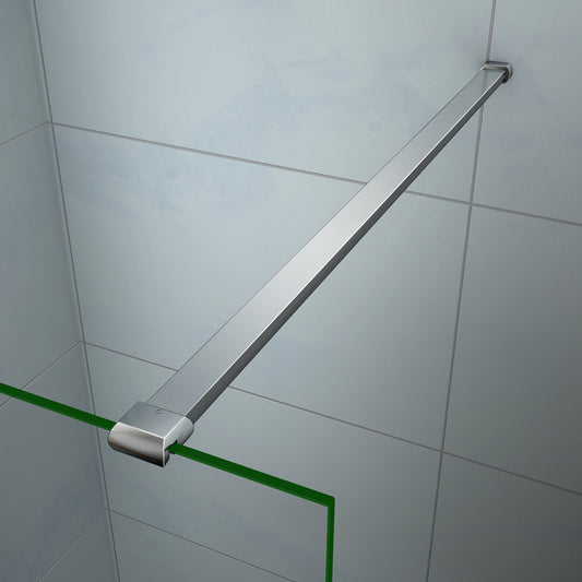 140cm Haltestange Stabilisator Stabilisationsstange für 6-8mm Duschwand Dusche Glaswand