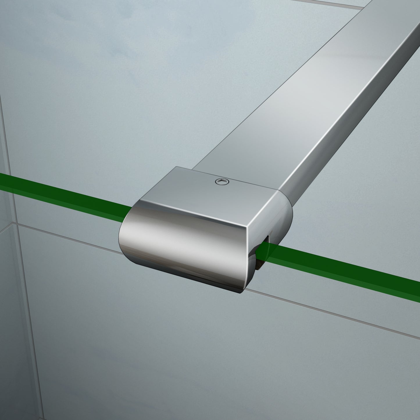 140cm Haltestange Stabilisator Stabilisationsstange für 6-8mm Duschwand Dusche Glaswand