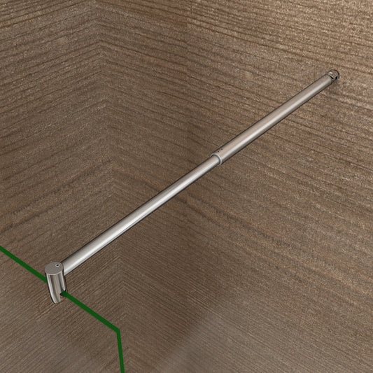 Wandhalterung Duschwand Stabilisator Dusche Duschwand Stabilisierungsstange 70-120 cm für Glasscheibe von 6-10mm