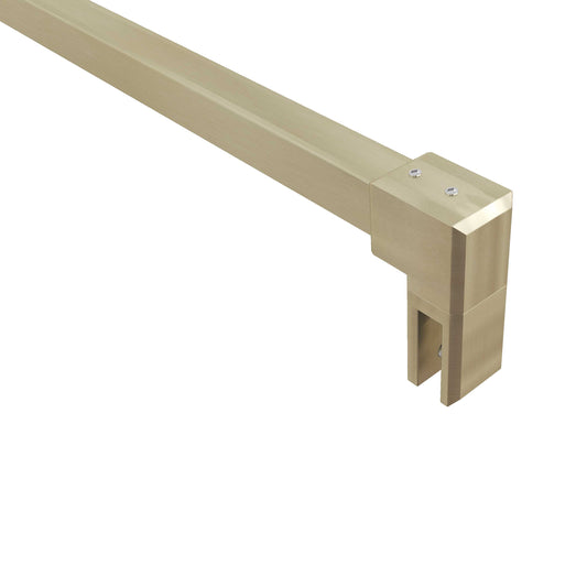 Stabilisierungsstange Dusche Glashalter Befestigungsstange Wand-Halter 140 cm für Glasscheibe von 6-10mm