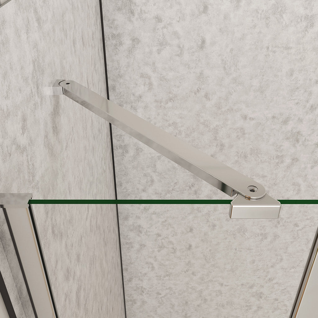 walk in duschabtrennung drehtür 76 dusche H195 cm für badezimmer