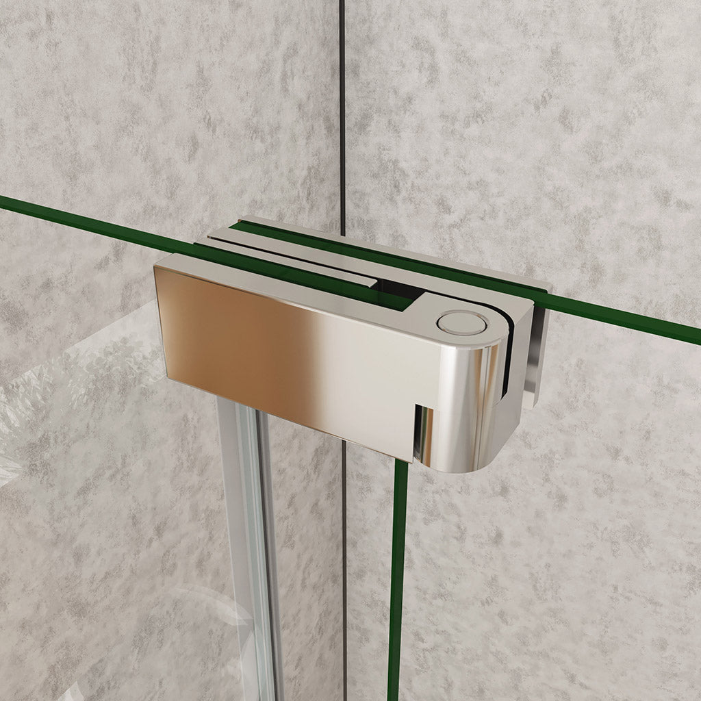 walk in duschabtrennung drehtür 86 dusche H195 cm ESG GLAS badezimmer ideen